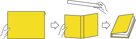 模式図：ファイルDEメール＜ブックカバー＞利用イメージ